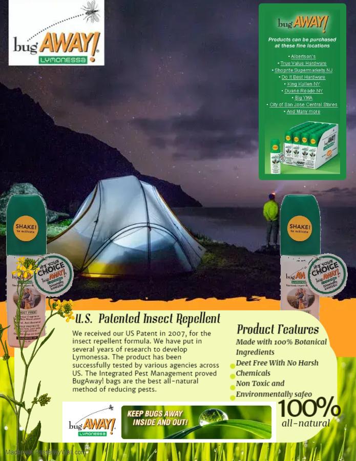 Bug Away Lymonessa Bug Spray Repellent